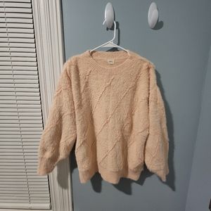 O&O Creamy Pink Sweater. Size Small.